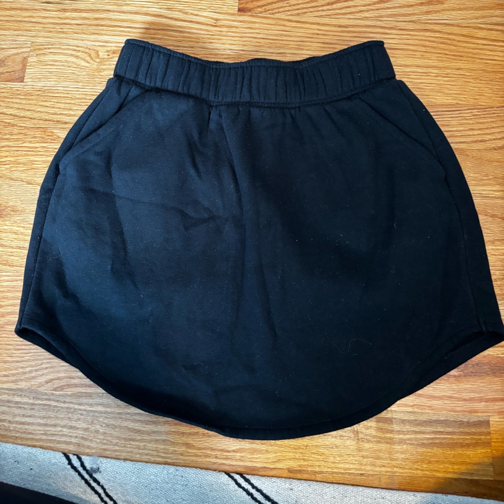 Sweatpants material skirt